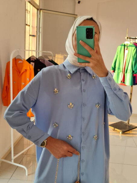 ⁦Blouse crystal موديل قميص كريستال⁩ - الصورة ⁦5⁩