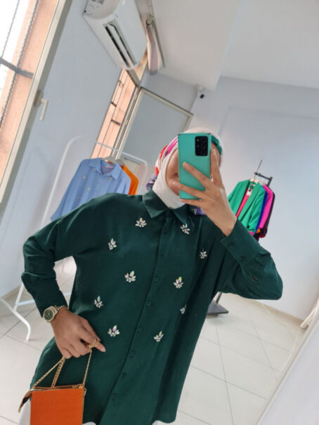 ⁦Blouse crystal موديل قميص كريستال⁩ - الصورة ⁦4⁩