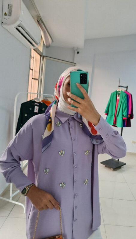 ⁦Blouse crystal موديل قميص كريستال⁩ - الصورة ⁦3⁩