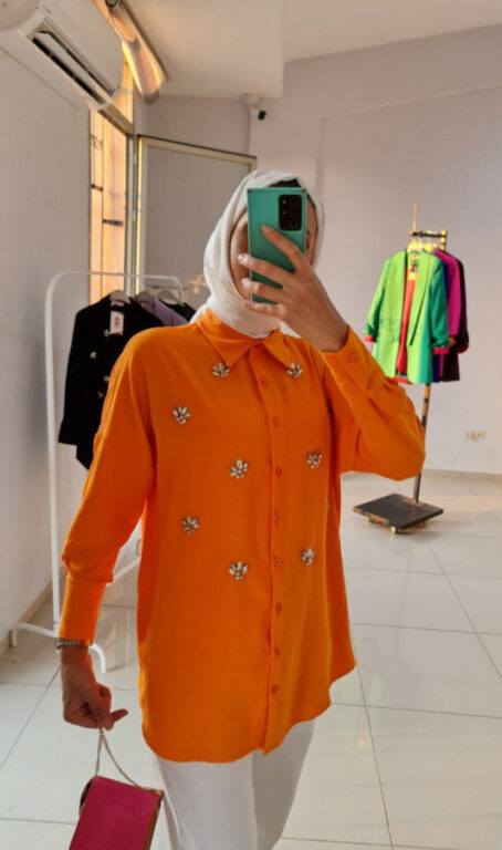 ⁦Blouse crystal موديل قميص كريستال⁩ - الصورة ⁦2⁩