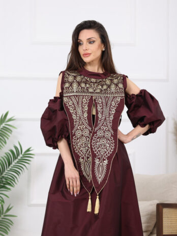 Model silk shantoon موديل فستان شانتون